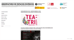 Desktop Screenshot of espaciosescenicos.org